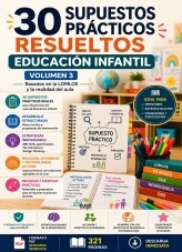 Libro 30 SUPUESTOS PRÁCTICOS RESUELTOS PARA EDUCACIÓN INFANTIL. VOLUMEN 3, autor OPOINFANTIL 