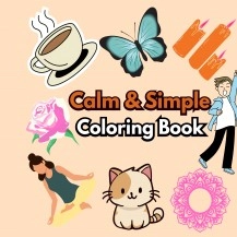 Libro Calm & Simple Coloring Book, autor Julier del carmen Sotelo urbiñez
