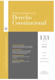 Revista Española de Derecho Constitucional, nº 133, enero-abril, 2025
