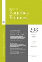 Libro Revista de Estudios Políticos, nº 208, abril-junio, 2025, autor Centro de Estudios Políticos y Constitucionales