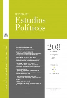 Revista de Estudios Políticos, nº 208, abril-junio, 2025