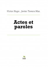 Libro Actes et paroles, autor Javier Tavera Mas