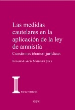 Libro Las medidas cautelares en la aplicación de la ley de amnistía, autor Centro de Estudios Políticos y Constitucionales