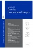 Libro Revista de Derecho Comunitario Europeo, nº 81, mayo-agosto 2025, autor Centro de Estudios Políticos y Constitucionales