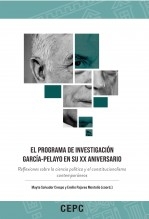 Libro El programa de investigación García-Pelayo en su XX aniversario, autor Centro de Estudios Políticos y Constitucionales