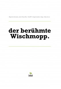 der berühmte Wischmopp.
