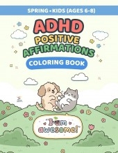 Printable ADHD Coloring Book for Kids Ages 6-8