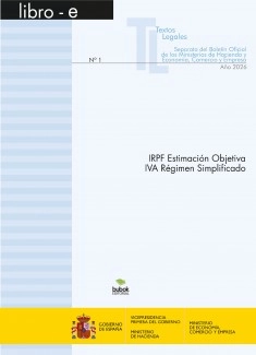 TEXTO LEGAL Nº 1/2026 "IRPF ESTIMACIÓN OBJETIVA. IVA RÉGIMEN SIMPLIFICADO"