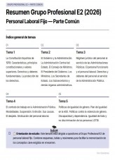 Libro Resumen Grupo Profesional E2 (2026), autor Foro Opositores