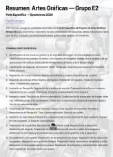 Libro Resumen Artes Graficas, autor Foro Opositores