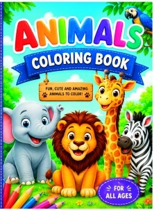 Unicorn and dinosaur coloring book