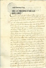 DE LO NEGRO Y DE LO OSCURO