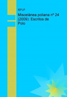 Miscelánea poliana nº 24 (2009): Escritos de Polo