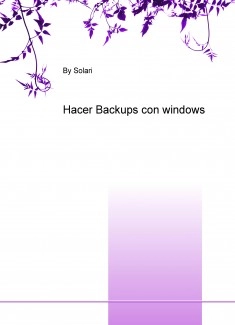 Hacer Backups con windows