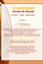 Claridades. revista de filosofía 1 (2009) Edición impresa